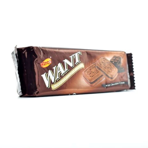 KITCO WANT TRADITIONAL SANDWICH BISCUITS WITH CHOCOLATE CREAM 90G