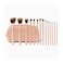 Bh Cosmetics 14-Piece Makeup Brush Set With Cosmetic Case Pink
