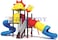 Rainbow Toys, Outdoor Children Playground Set Garden Climbing Frame Swing Slide 5.7 * 4.7 * 3.3 Meter RW-12042