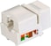 2 Items: RJ45 Cat6 Pass Through Connectors, Pack of 100 + RJ45 Cat6 / 5e Keystone Jacks, 20 Pack - White