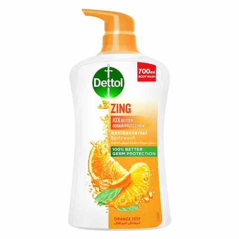 Dettol Zing Orange Zest Antibacterial Body Wash 700ml