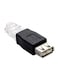 Generic Rj45 Male To USB Af A Female Adapter, Black/Clear