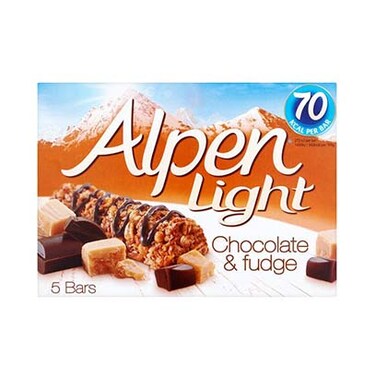 Alpen Bar Chocolate and Fudge Light 21GR X5