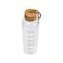 Cuisine Art Ross Motivation Borosilicate Glass Bottle 500ml Glass Water Bottle with Time Marker, Leak Proof Bpa Free Motivational Water Bottle with Bamboo Lid For Sports, Outdoors, Office and Home
