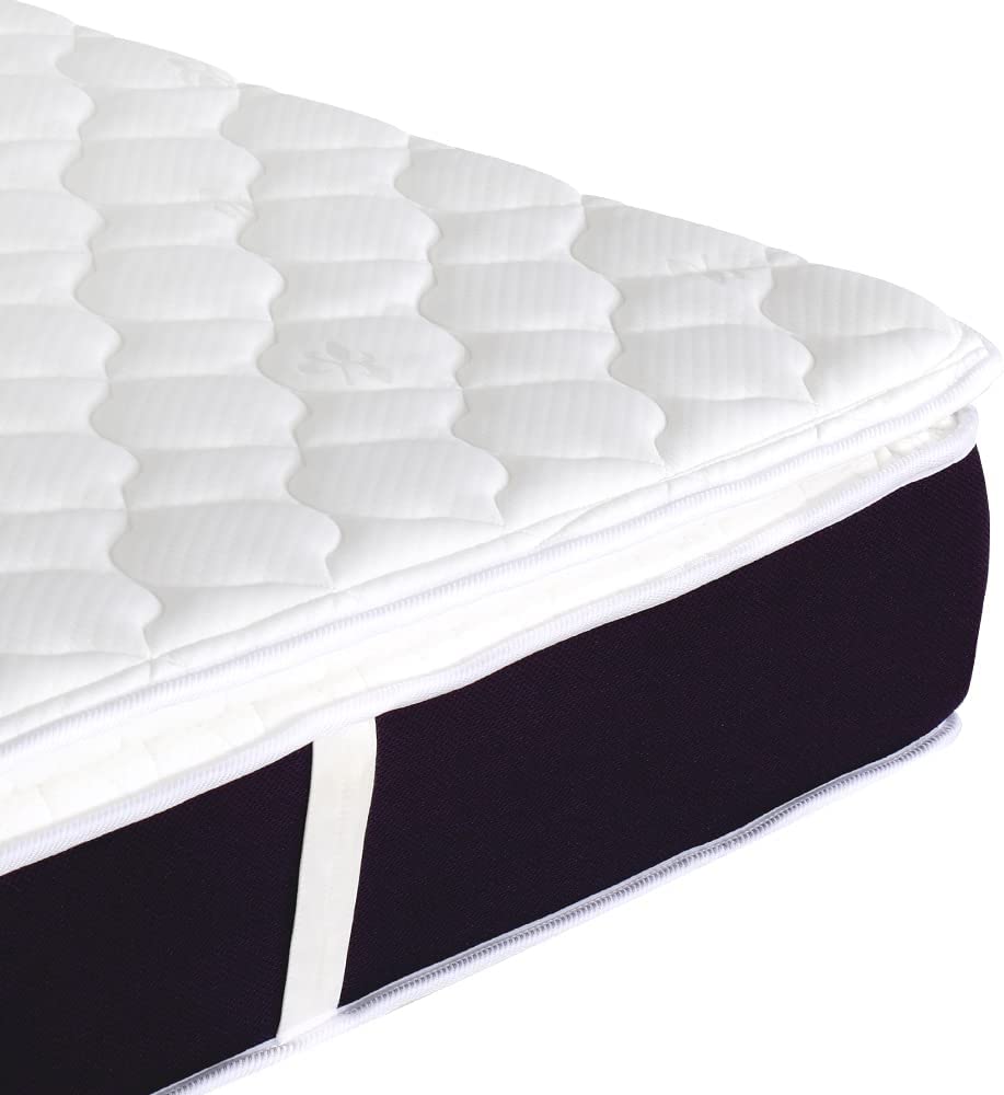 Galaxy Design Spencer Pillow Top Hybrid Latex Spring Mattress (Off-White) - Single Size ( L x W x H ) 190 x 90 x 26 Cm - 5 Years Warranty.