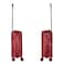 Hard Case Carry On Luggage Trolley For Unisex Polypropylene Lightweight 4 Double Wheeled Suitcase With Built In TSA Type Lock Travel Bag KH1005 Wine Red