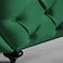 In House Romantic Chaise Longue Luxury And Romantic Design Sofa With Bed Mode Upholstery Pattern Of Velvet Fabric - Dark Green