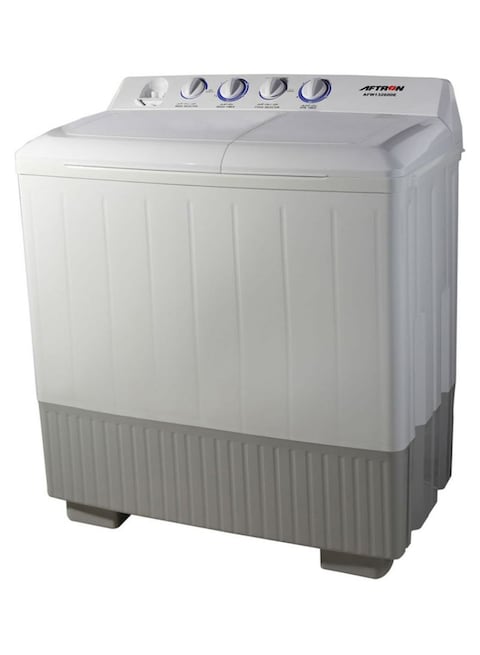 Aftron - Top Load Twin Tub Washing Machine Afw14600X White/Grey