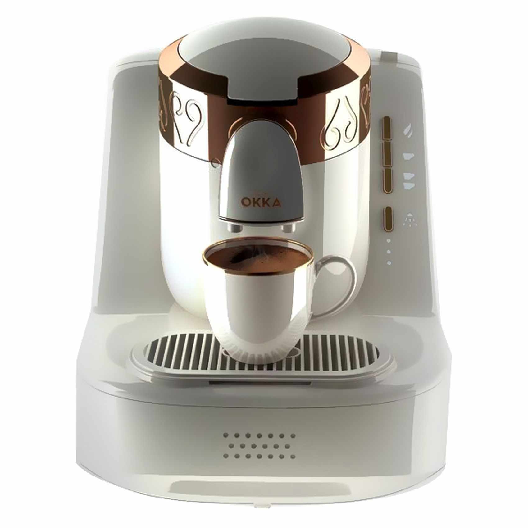 Arzum Ok001 Okka Automatic Turkish Coffee Machine White Copper