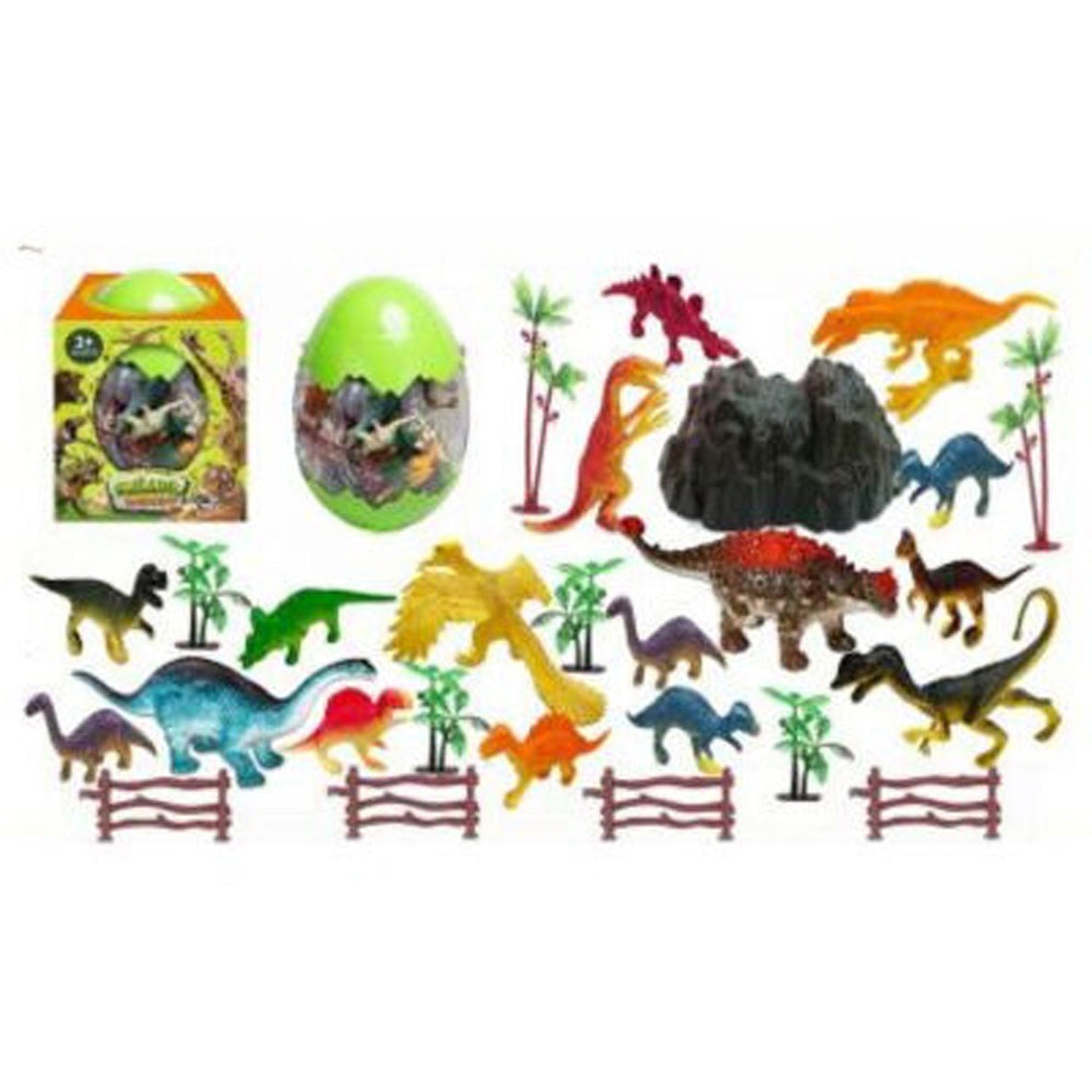 FITTO Realistic Wild Animal Figures - Set of Vinyl Plastic Animals for Kids