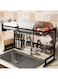 Amerteer - Dish Drying Rack Black 86.5X34X12Cm