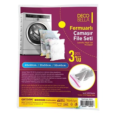 DECOBELLA 3PC LAUNDY MESH 90515