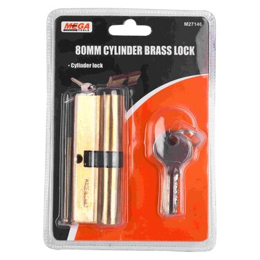 ميغا تولز قفل أسطواني نحاسي  M27146 مقاس 80 ملم