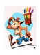 Video Game Crash Metal Plate Poster Multicolour 15x20centimeter