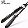 YC338 Hair Straightener Curler Hair Flat Iron Negative Ion Hair Straightening Curling Corrugation Iron for Dry Wet Hair Black