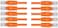 10-Pack Cat6 Ethernet Cable (Cat6 Cable, Cat 6 Cable) in Black 1 Foot 0.3M (ORANGE)