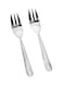 Royalford 2-Piece Stainless Steel Cake Fork Set Silver 9centimeter