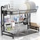 Leaderpro - Dish Drying Rack Over The Sink,Leaderpro Premium 304 Stainless Steel Dish Drainer Shelf,Kitchen Supplies Storage Countertop Space Saver
