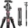 COOPIC T264 Tripod 67inch 170cm 2 in 1 Tripod and Monopod Lightweight Portable Tripod for SLR DSLR Cameras with tripod bag (Load 5Kg)