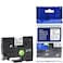 Generic Compatible 6 mm Black On White Laminated Label Tape For P-Touch Label Printers