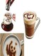 Generic 16-Piece Coffee Art Stencil Maker -Clear 11X8X0.1cm