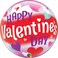 Happy Valentines Day Hearts 22in Bubble Bln