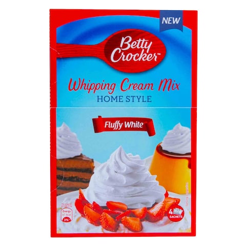 Betty Crocker Whipping Cream Mix Home Style Fluffy White 140g