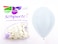 Sempertex 50pcs, 12'' Round Balloons, 20000829 New Pearl Satin White Latex Party Balloons Pack 50, Multicoloured