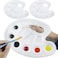 Generic 3 Pcs Paint Tray Palette Paint Pallet With Thumb Hole Model Paint Tray For Kids Artists Painters, Best For Acrylic, Oil, Watercolor Paints &amp; Paint Brushes
