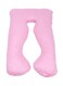 Generic - U-Shaped Maternity Pillow Cotton Pink 120x80centimeter