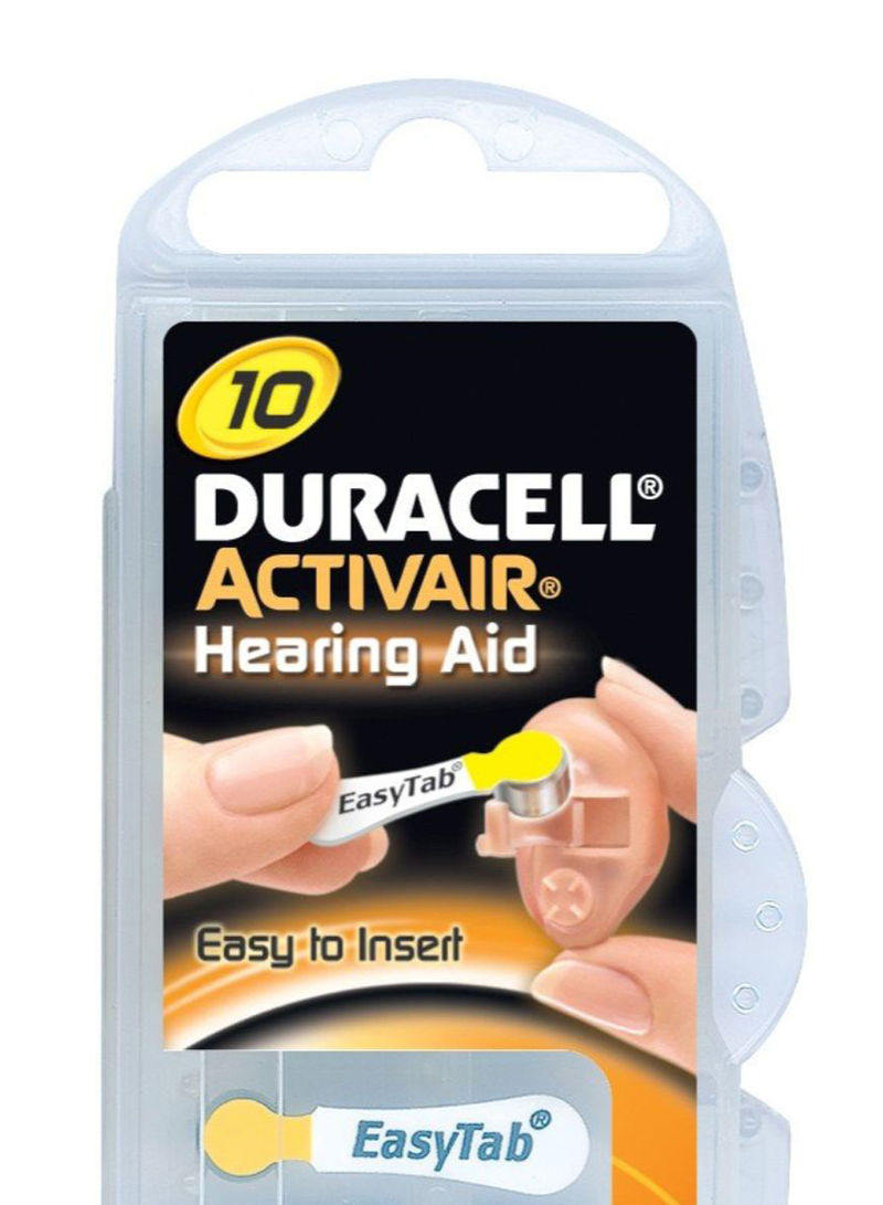 10-Piece Hearing Aid Batteries Set 1.4Volt
