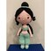 Handmade Natural Cotton Crochet Jasmin Princess Toy Doll for Baby Friend Amigurumi Crochet Sleeping Buddy for Kids and Adults, 25cm