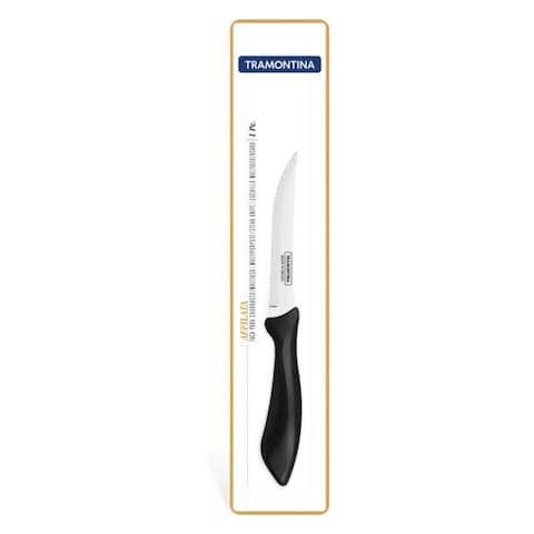 Tramontina Affilata Fruit And Steak Knife Black 12cm