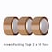 PACK OF 3 HEAVY DUTY BROWN PACKING TAPE (2 INCH WIDE X 50 YARDS)