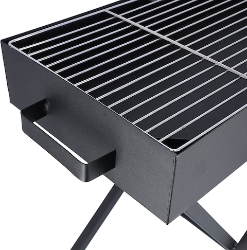 Large Barbeque Grill Stand with Blower Fan (Black)