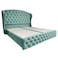 In House Serin Velvet Bed Frame - Single - 200x100 cm - Turquoise