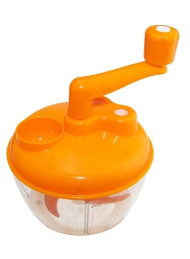 Generic 3-Piece Multi-Functional Food Cooking Chopper Set -Orange/Clear 15cm