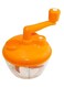Generic 3-Piece Multi-Functional Food Cooking Chopper Set -Orange/Clear 15cm