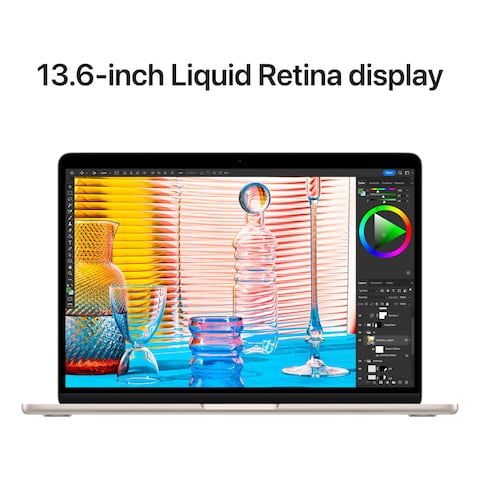 Apple MacBook Air With 13.6-Inch Display M2 Processor 8GB RAM 512GB SSD English Keyboard Starlight
