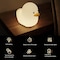 Aokpsrt Silicone Duck Night Light For Kids Rechargeable Nursery Bedside Lamp With Touch Sensor &amp; Timer Setting Breastfeeding