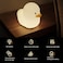 Aokpsrt Silicone Duck Night Light For Kids Rechargeable Nursery Bedside Lamp With Touch Sensor &amp; Timer Setting Breastfeeding