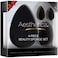 Aesthetica 4 Piece Beauty Sponge Set Black
