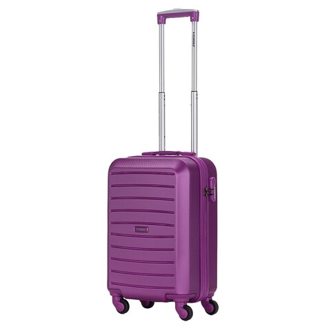 Single Hardside Spinner ABS Trolley Luggage With Number Lock 20 Inches