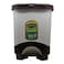 KENPOLY PEDAL BIN NO.2 BROWN 17L