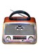 Dlc Bluetooth Radio Speaker Brown/Black/Silver