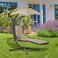 Yulan Hanging Chaise Sun Lounger Chair Air Porch Hammock Swing Chair Stand 265LBS Capacity Khaki JHA-S100-100