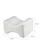 Generic - Memory Foam Knee Leg Pillow Cotton White 25x20x20centimeter