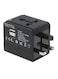 Generic - 2-Port Universal Travel Charger Black