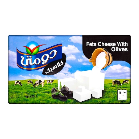 Domty Feta Cheese with Olive - 1Kg