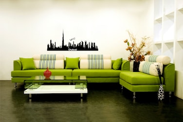 ملصق حائط - أفق دبي - متوسط - 50 × 70 سم - STA -152